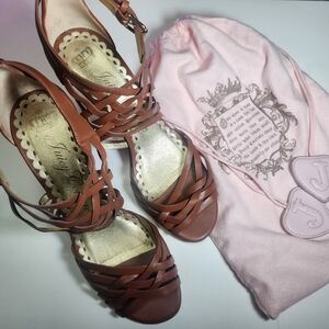 Juicy Couture Brown Strappy Heels